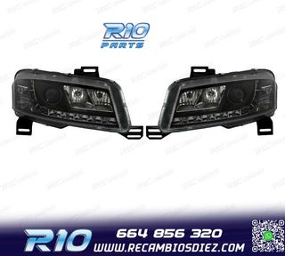 FAROS FIAT STILO 01-08 LUZ DIURNA FONDO NEGRO