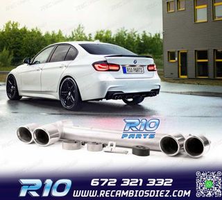 ESCAPE CON COLAS BMW F30 F31 LOOK M DOBLE