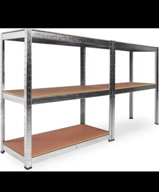 SIN ESTRENAR# Estantería de metal galvanizado