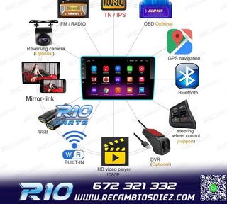 RADIO 9" GPS ANDROID 13 QUAD CORE 64GB ROM