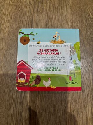 Libro y puzzle XL de Animales de la granja