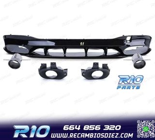 DIFUSOR MERCEDES CLA C118 19- AMG NEGRO BRILLO + COLAS ESCAP