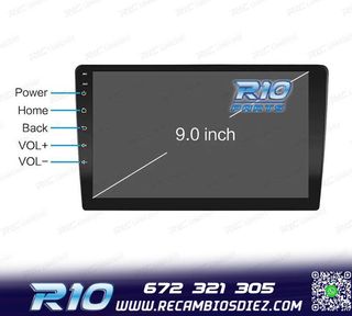RADIO 9" GPS ANDROID 13 QUAD CORE 64GB ROM