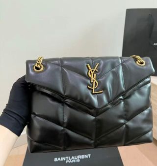 Bolso YSL Negro con Cadena Dorada