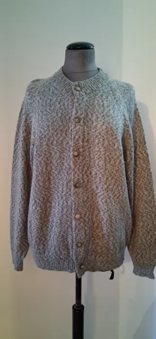 Cardigan vintage unisex grigio