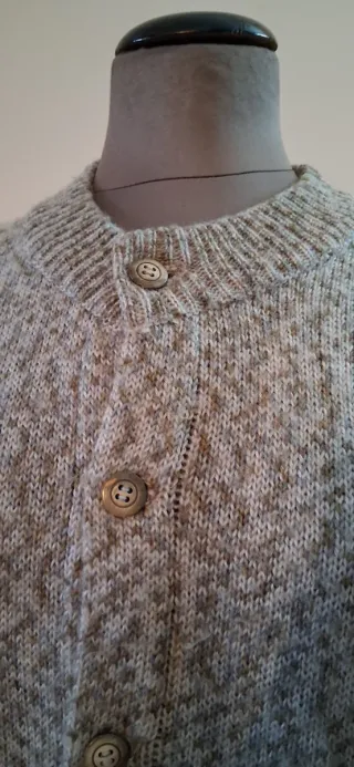 Cardigan vintage unisex grigio