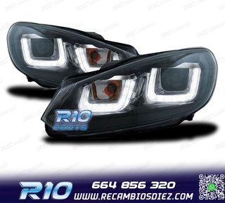 FAROS VOLKSWAGEN VW GOLF 6 LUZ DIURNA LED TUBE LIGHT 08-12 F