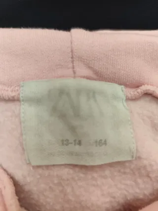 Sudadera con capucha New York rosa.Talla 164.13/14