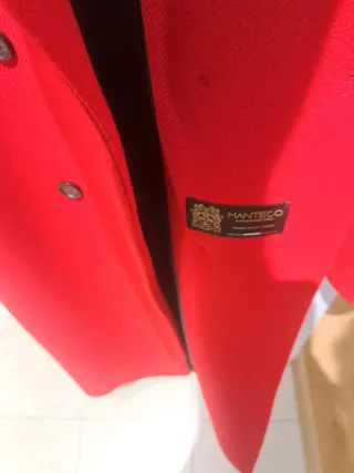 Abrigo Zara Lana Manteco Talla S