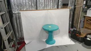 Tavolo da giardino in plastica verde Vintage anni '80/'90