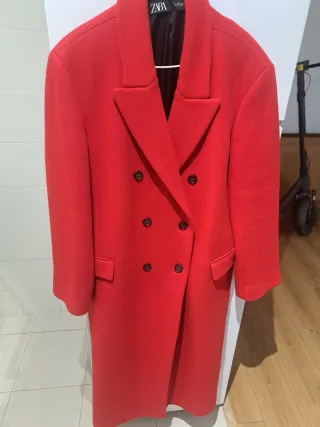 Abrigo Zara Lana Manteco Talla M