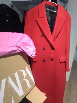 Abrigo Zara Lana Manteco Talla M