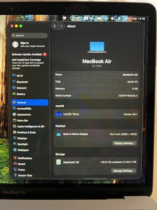 MacBook Air 13 M1 256GB 8GB RAM