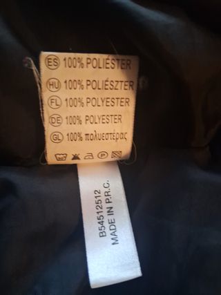 Cazadora Acolchada Polo Club Talla M Negra