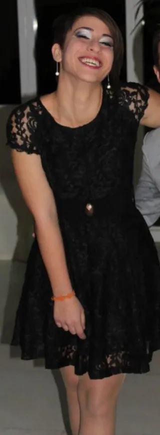 Vestito Rinascimento nero pizzo taglia L