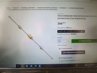 Cerradura TESA seguridad 5 puntos