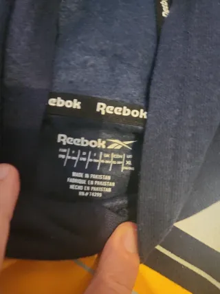 Sudadera Reebok Azul y Amarilla