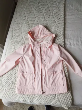 Chubasquero infantil rosa talla 5-6