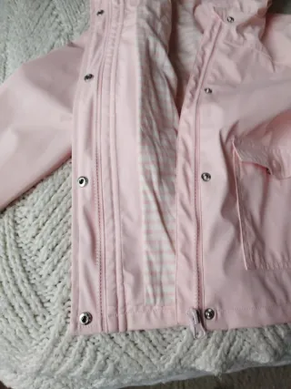 Chubasquero infantil rosa talla 5-6