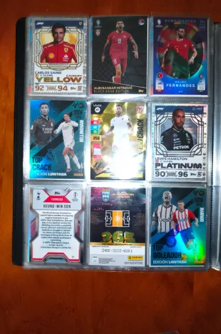Cartas de fútbol especiales y limitadas