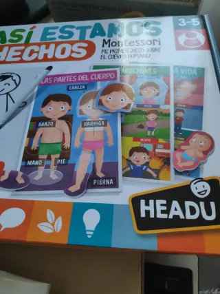 Juego Montessori Cuerpo Humano 3-5 años