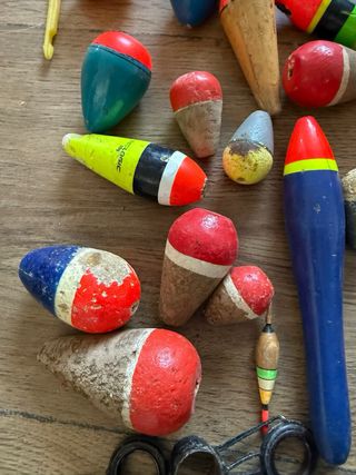 Lote de artículos de pesca