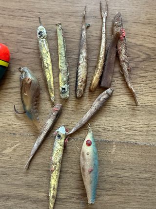 Lote de artículos de pesca