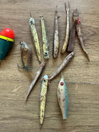 Lote de artículos de pesca