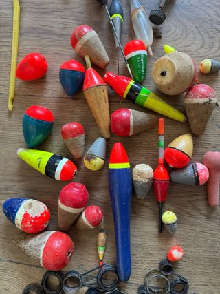 Lote de artículos de pesca