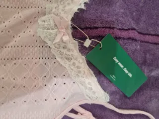 Body encaje rosa nuevo T. S