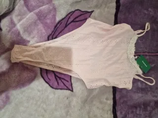 Body encaje rosa nuevo T. S