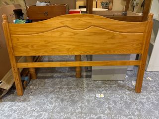 Cabezal de cama pino miel 135cm