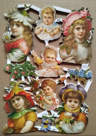 Lamina Cromos troquelados EF 7184.Infantiles