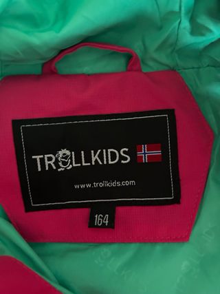 Abrigo TROLLKIDS esquí talla altura 1,64niña/mujer