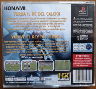 ISS Pro Evolution PS1 PAL ITA ESP Konami ps1