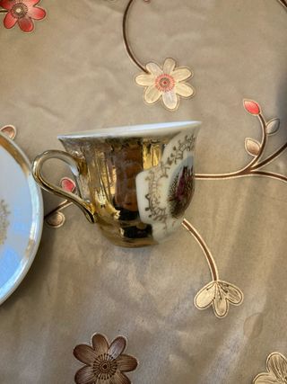 Set Porcellana Caffè Vintage Oro