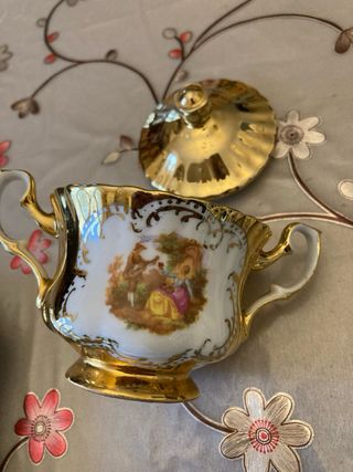 Set Porcellana Caffè Vintage Oro