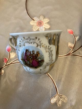 Set Porcellana Caffè Vintage Oro