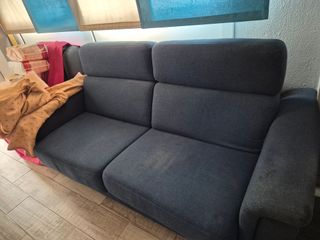 Sofá 2/3 plazas gris azulado