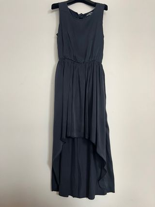 Vestido seda Javier Simorra gris