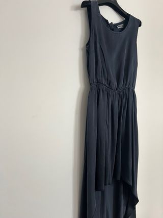 Vestido seda Javier Simorra gris