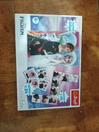 Puzzle Frozen 60 piezas + Memo + Domino