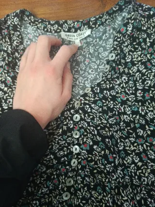 Vestido estampado floral mujer