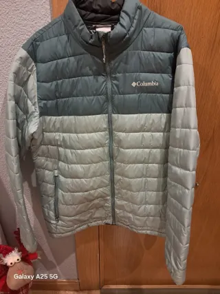 Chaqueta Columbia verde y azul