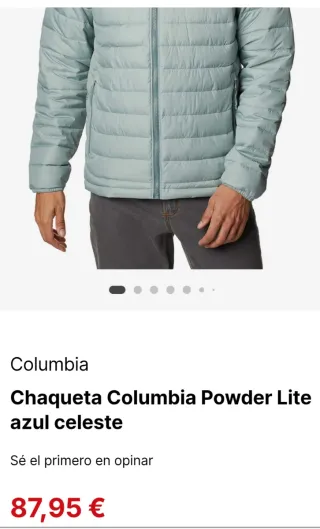 Chaqueta Columbia verde y azul