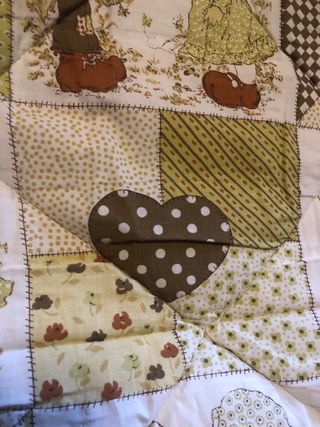 Trapunta vintage Sarah Key anni 70