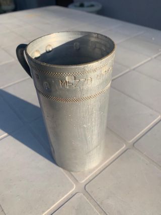 Misurino antico mezzo litro alluminio