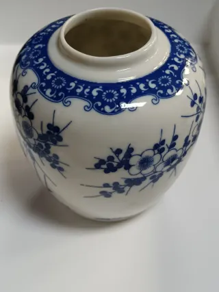 Vasetto Cinese Blu Dipinto