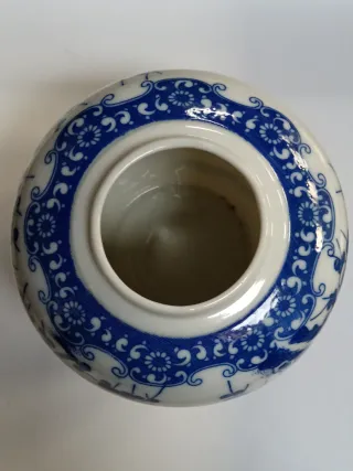 Vasetto Cinese Blu Dipinto