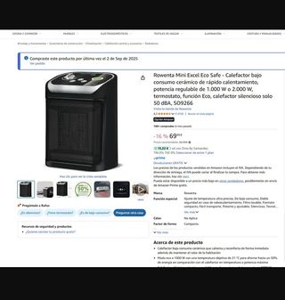 Estufa Cerámica Rowenta 2000W